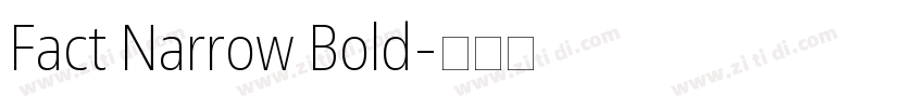 Fact Narrow Bold字体转换
